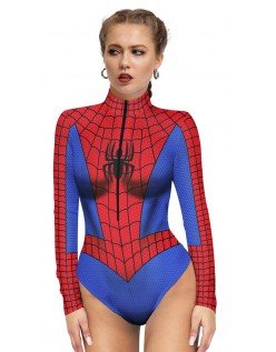 Seksikäs Amazing Spidergirl Asu Uima Asut Naisille Rantaasut Supersankariasut Bodysuit