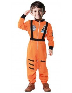 Astronautin Asu Lapsille Avaruuspuku Oranssi