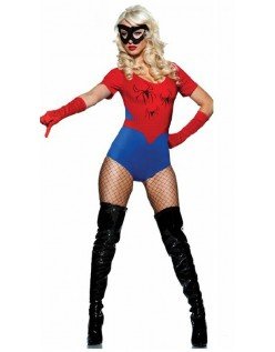 Klassinen Spidergirl Asu Bodysuit Halloween Asut