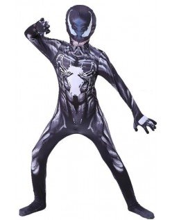 Venom Symbiote Spiderman -Asu Lapsille Ja Aikuisille Halloween Supersankariasut