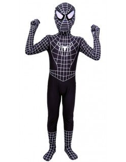 Klassinen Supersankari Spiderman Asu Lapsille Musta