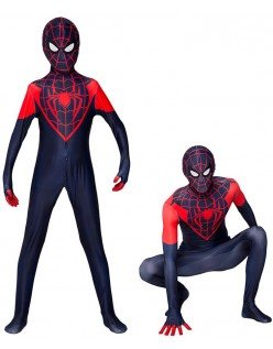 Miles Morales Animoitu Versio Spiderman Asu Lapsille Ja Aikuisille Into the Spider Verse Supersankari Asut
